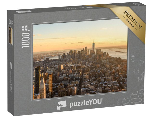 puzzle 1000 dílků XXL „Manhattan s Empire State Building shora, New York, USA“