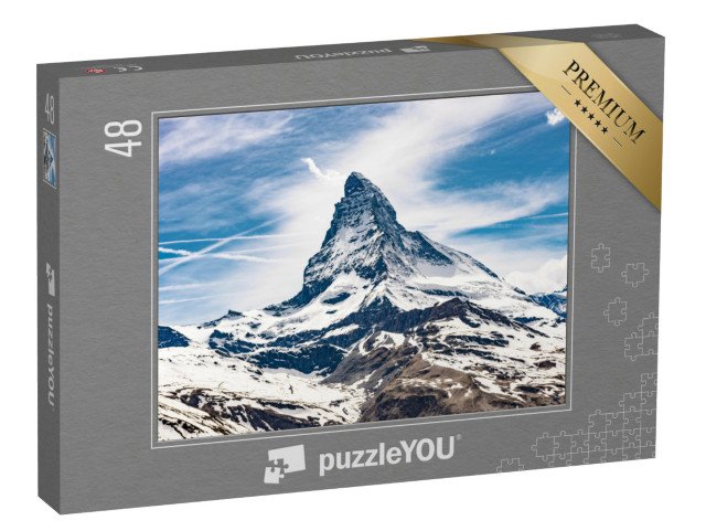 puzzle 48 dílků „Matterhorn, Švýcarské Alpy, Švýcarsko“