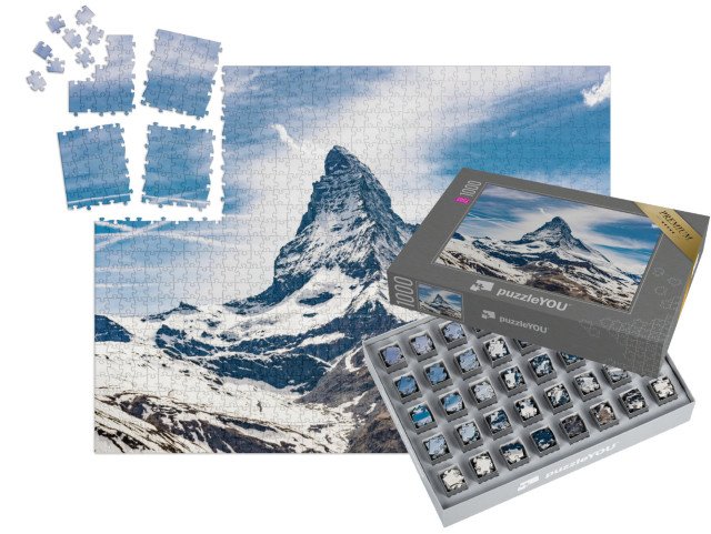 SMART SORTED® | Puzzle 1000 dílků „Matterhorn, Švýcarské Alpy, Švýcarsko“