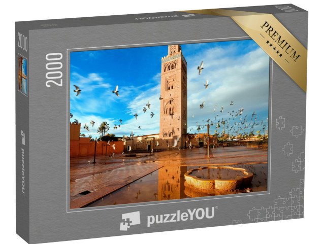 puzzle 2000 dílků „Mešita Koutoubia, Marrákeš, Maroko“