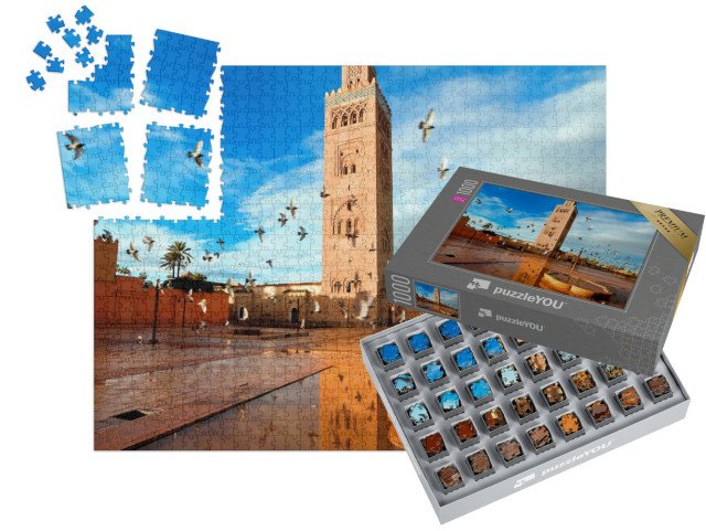SMART SORTED® | Puzzle 1000 dílků „Mešita Koutoubia, Marrákeš, Maroko“