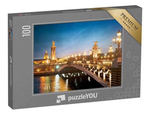 puzzle 100 dílků „Most v Paříži, Francie“