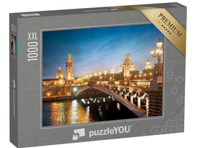 puzzle 1000 dílků XXL „Most v Paříži, Francie“