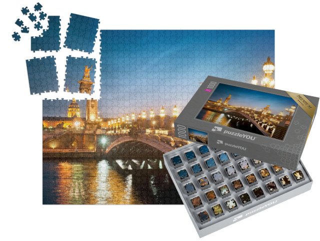 SMART SORTED® | Puzzle 1000 dílků „Most v Paříži, Francie“