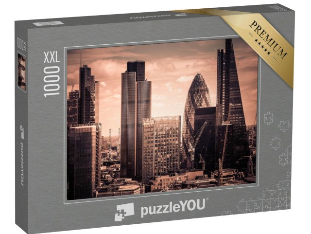 puzzle 1000 dílků XXL „Mrakodrap, Londýn, Anglie“
