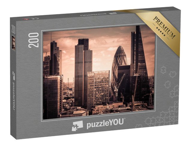 puzzle 200 dílků „Mrakodrap, Londýn, Anglie“