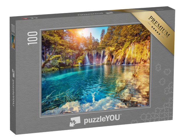 puzzle 100 dílků „Národní park Plitvická jezera, Chorvatsko“