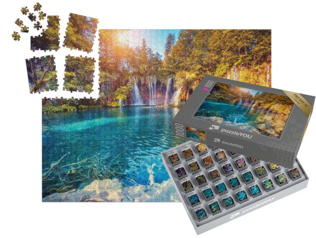 SMART SORTED® | Puzzle 1000 dílků „Národní park Plitvická jezera, Chorvatsko“