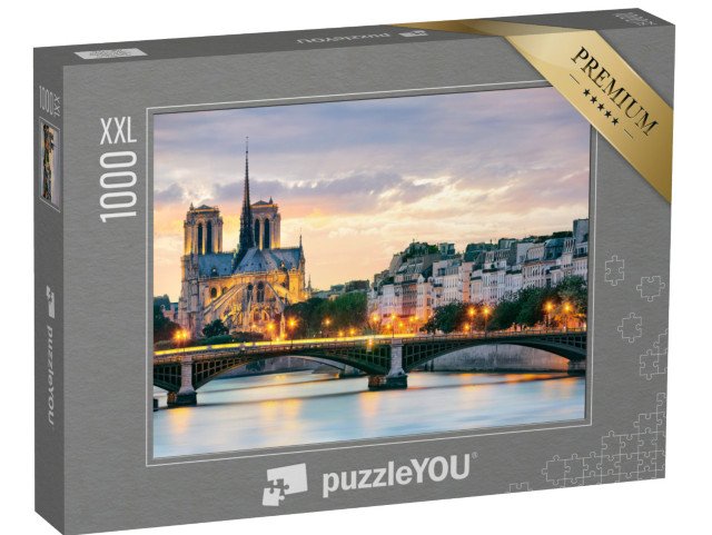 puzzle 1000 dílků XXL „Notre Dame, Paříž, Francie“
