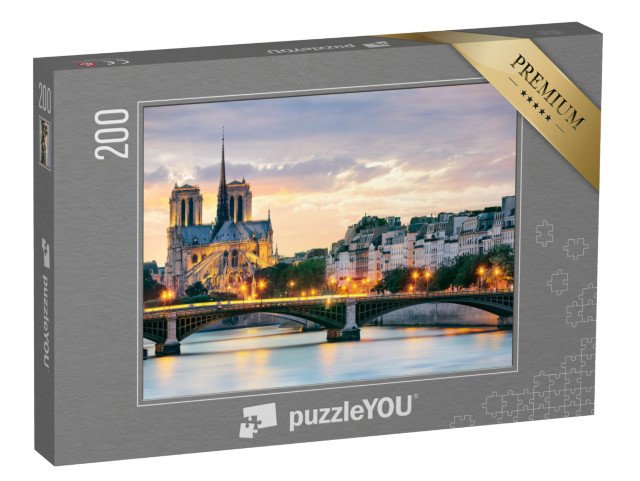 puzzle 200 dílků „Notre Dame, Paříž, Francie“