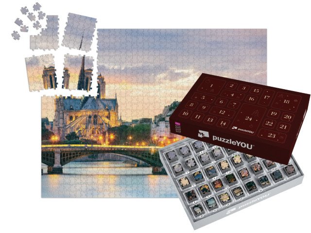 Adventní kalendář „Notre Dame, Paříž, Francie“