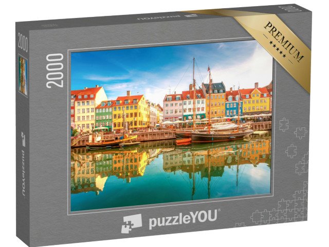puzzle 2000 dílků „Nyhavn, Kodaň, Dánsko“