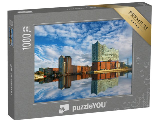 puzzle 1000 dílků XXL „Odraz Elbphilharmonie, Hamburk“
