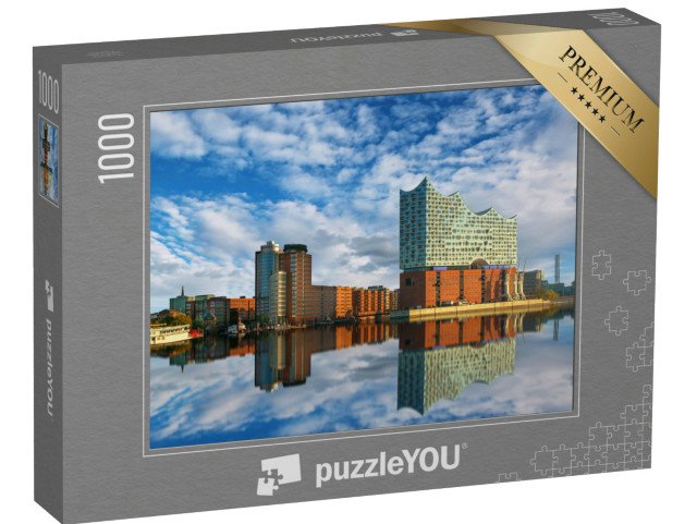 puzzle 1000 dílků „Odraz Elbphilharmonie, Hamburk“