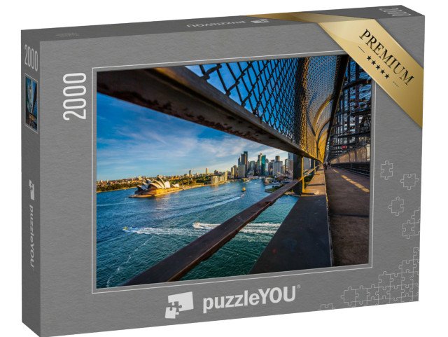 puzzle 2000 dílků „Opera na chodníku u přístavního mostu, Sydney, Austrálie“
