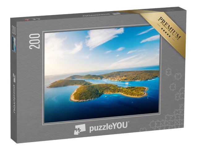 puzzle 200 dílků „Ostrov Ilovik v Kvarnerském zálivu, Chorvatsko“