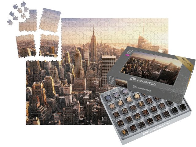 SMART SORTED® | Puzzle 1000 dílků „Panorama New Yorku, USA“