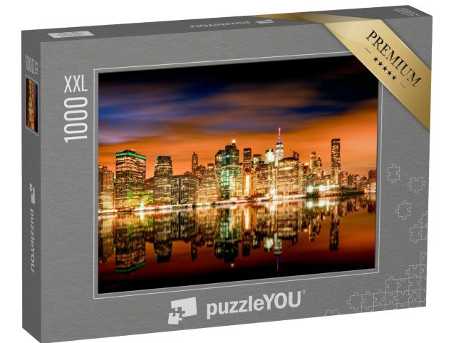 puzzle 1000 dílků XXL „Panorama s Brooklynem a Manhattanem, New York, USA“