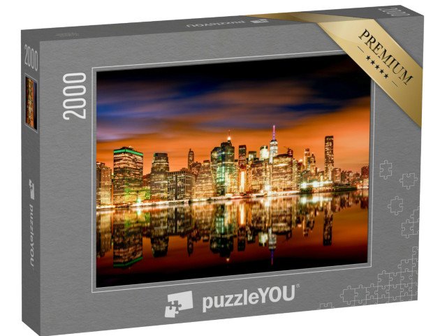 puzzle 2000 dílků „Panorama s Brooklynem a Manhattanem, New York, USA“