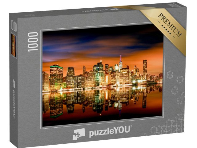 puzzle 1000 dílků „Panorama s Brooklynem a Manhattanem, New York, USA“