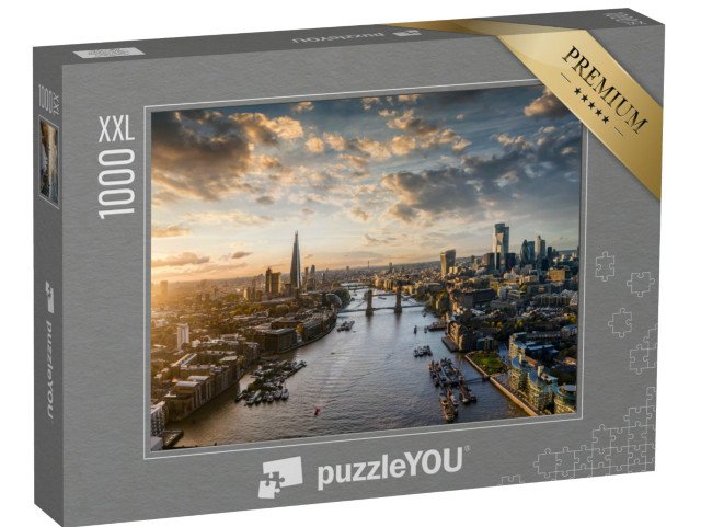 puzzle 1000 dílků XXL „Panoramatický pohled na Londýn, Anglie“