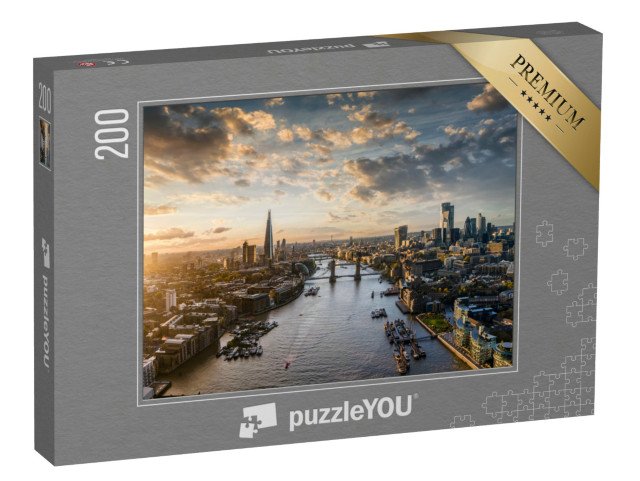 puzzle 200 dílků „Panoramatický pohled na Londýn, Anglie“