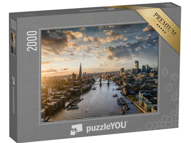 puzzle 2000 dílků „Panoramatický pohled na Londýn, Anglie“