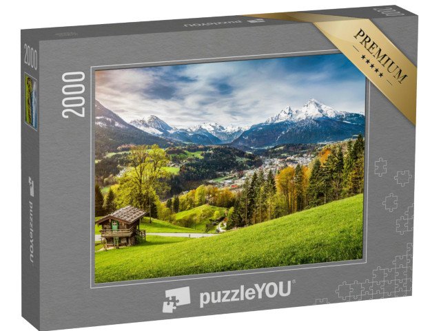 puzzle 2000 dílků „Panoramatický pohled na masiv Watzmann, Bavorsko, Německo“