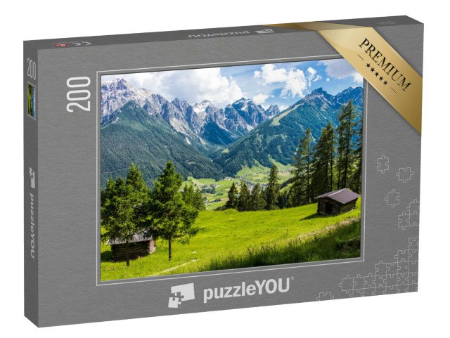 puzzle 200 dílků „Panoramatický pohled na údolí Stubai, Tyrolsko, Rakousko“