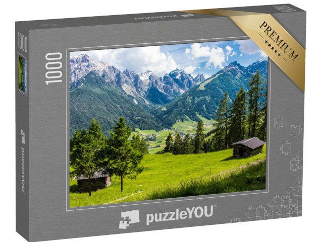 puzzle 1000 dílků „Panoramatický pohled na údolí Stubai, Tyrolsko, Rakousko“