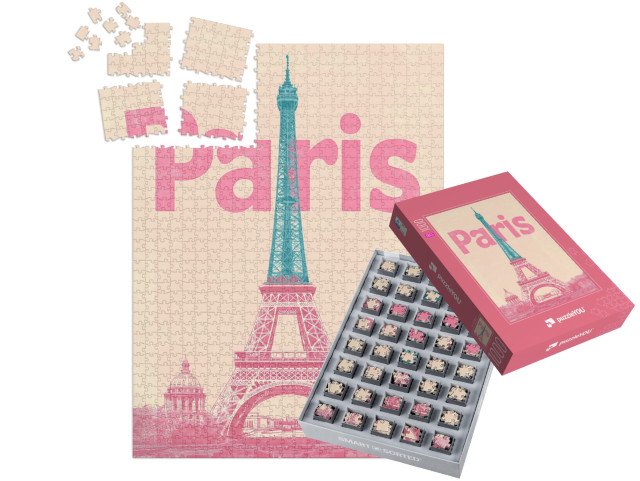 SMART SORTED® | Puzzle 1000 dílků „Pařížská milenka, Francie“
