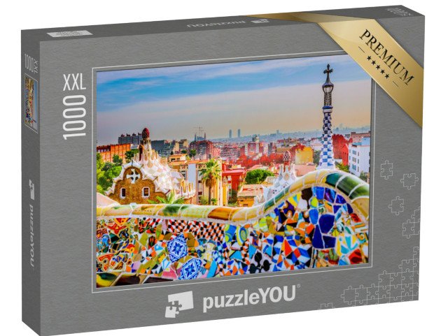 puzzle 1000 dílků XXL „Park Guell, Barcelona, Španělsko“