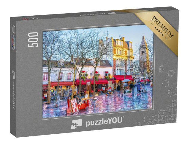 puzzle 500 dílků „Place du Tertre, Montmartre, Paříž, Francie“