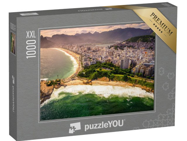 puzzle 1000 dílků XXL „Pláž Ipanema, Rio De Janeiro, Brazílie“