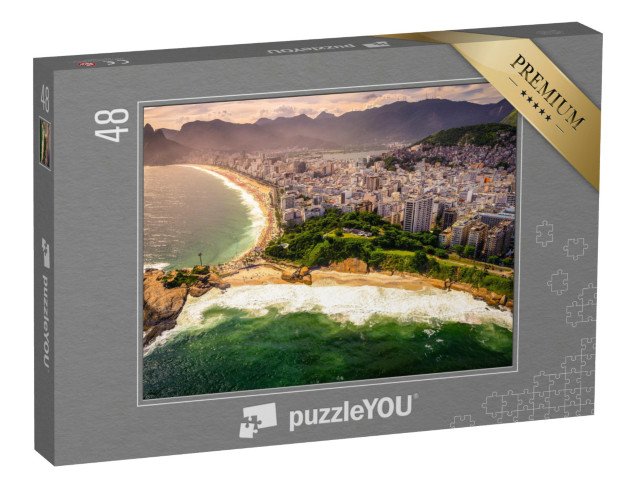 puzzle 48 dílků „Pláž Ipanema, Rio De Janeiro, Brazílie“