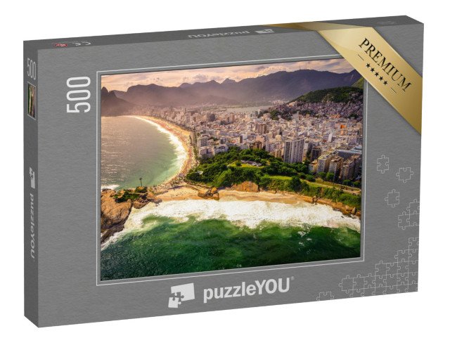 puzzle 500 dílků „Pláž Ipanema, Rio De Janeiro, Brazílie“