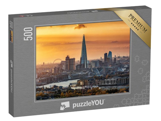 puzzle 500 dílků „Podzimní panorama Londýna, Anglie“