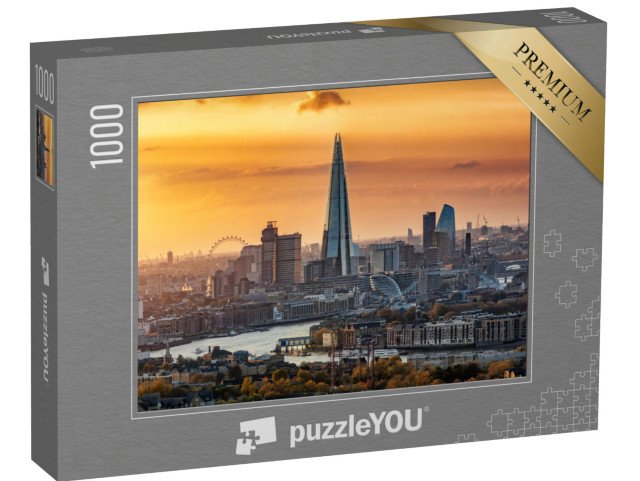 puzzle 1000 dílků „Podzimní panorama Londýna, Anglie“