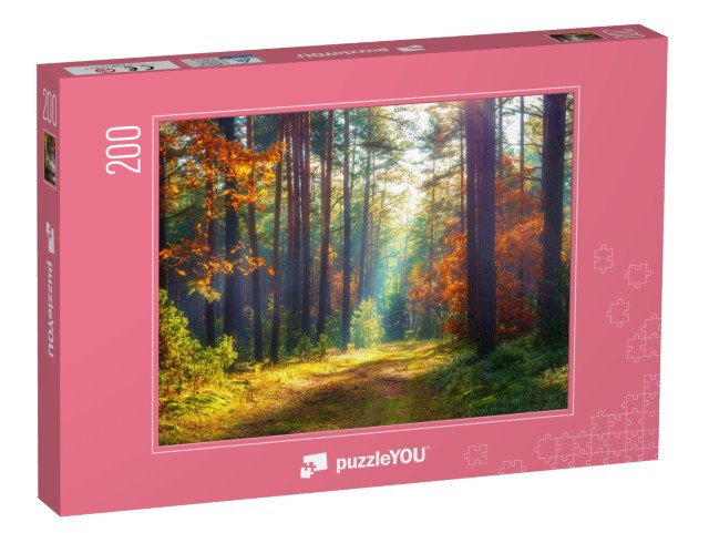 puzzle 200 dílků „Podzimní přírodní krajina“