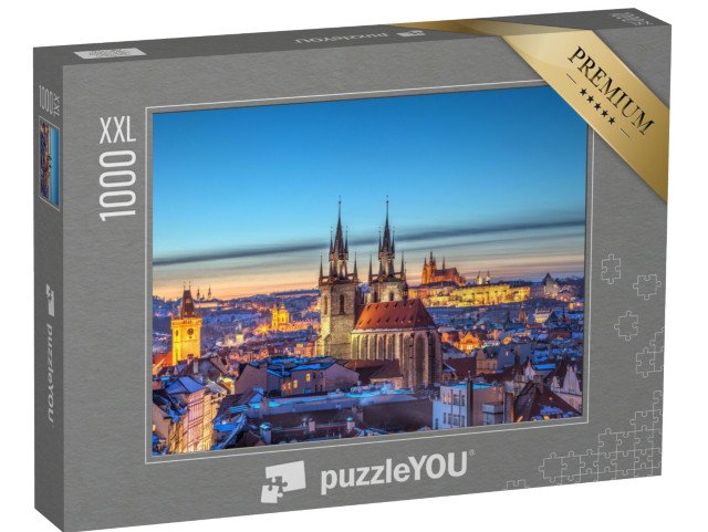 puzzle 1000 dílků XXL „Pohled na historické centrum Prahy, Česká republika“
