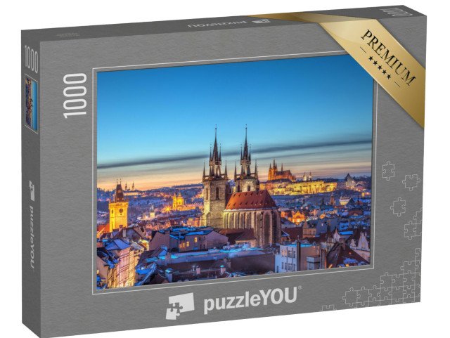 puzzle 1000 dílků „Pohled na historické centrum Prahy, Česká republika“