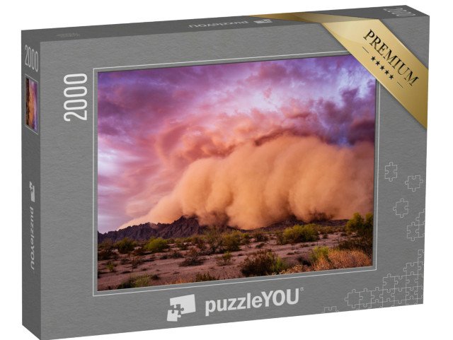 puzzle 2000 dílků „Prachová bouře Haboob v arizonské poušti“