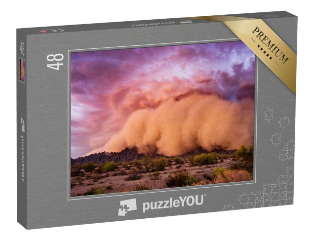 puzzle 48 dílků „Prachová bouře Haboob v arizonské poušti“