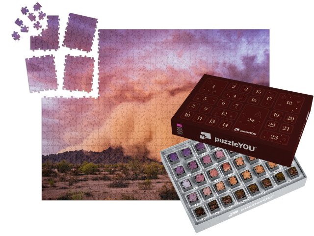 Adventní kalendář „Prachová bouře Haboob v arizonské poušti“