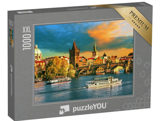 puzzle 1000 dílků XXL „Praha na Vltavě, Česká republika“