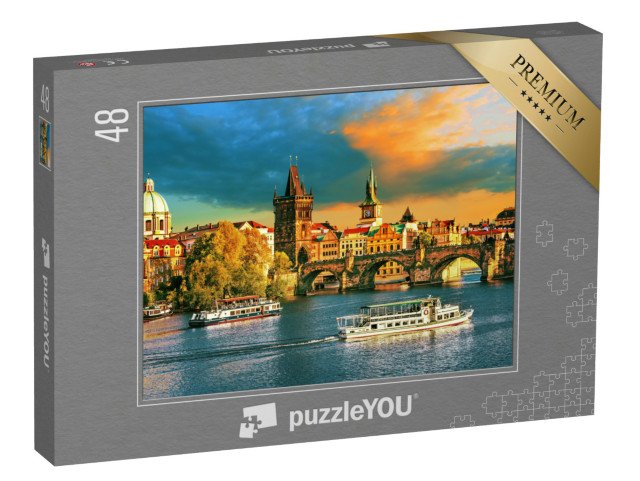 puzzle 48 dílků „Praha na Vltavě, Česká republika“
