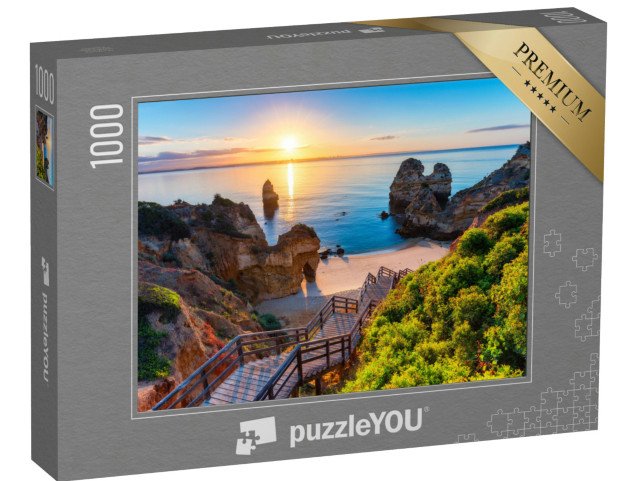 puzzle 1000 dílků „Praia do Camilo, modrá pláž v Algarve, Portugalsko“
