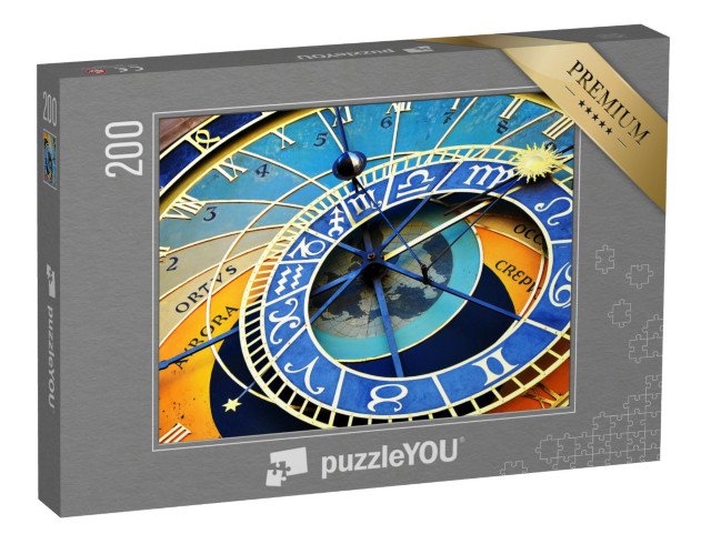 puzzle 200 dílků „Pražský orloj v historickém centru Prahy, Česká republika“