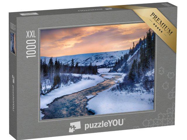 puzzle 1000 dílků XXL „Průzračné vody Phelan Creek, Aljaška“