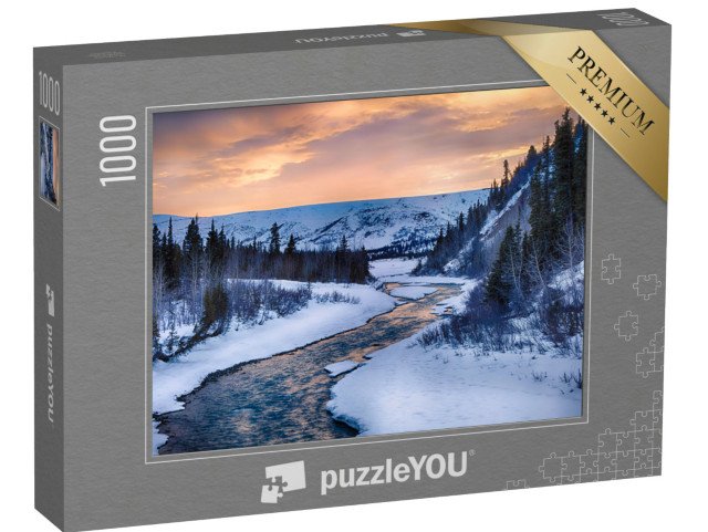 puzzle 1000 dílků „Průzračné vody Phelan Creek, Aljaška“
